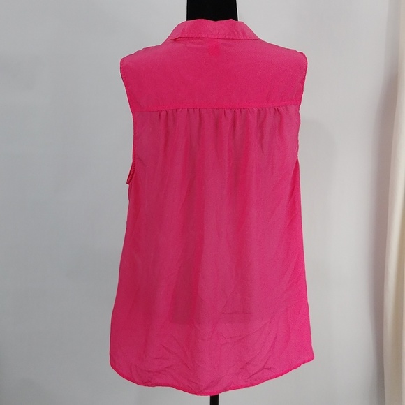 Torrid Pink Button Front Sleeveless Top - Picture 7 of 8